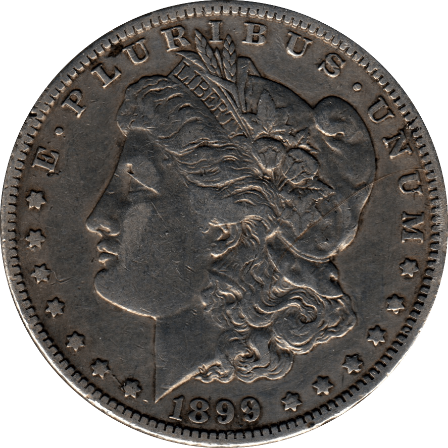 1899 USA SILVER MORGAN DOLLAR NEW ORLEANS MINT - SILVER WORLD COINS - Cambridgeshire Coins