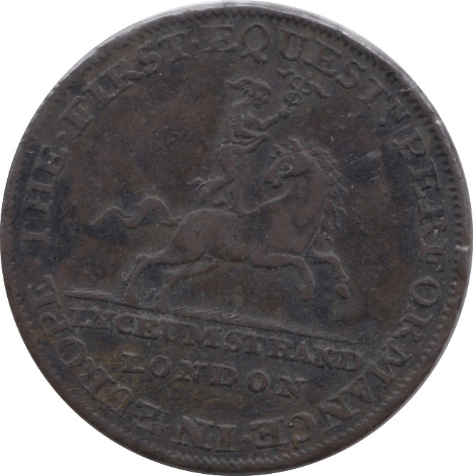18TH CENTURY GREAT BRITAIN HALFPENNY TOKEN LYCEUM STRAND MIDDLESEX LONDON DH3629 ( REF 90 ) - Token - Cambridgeshire Coins