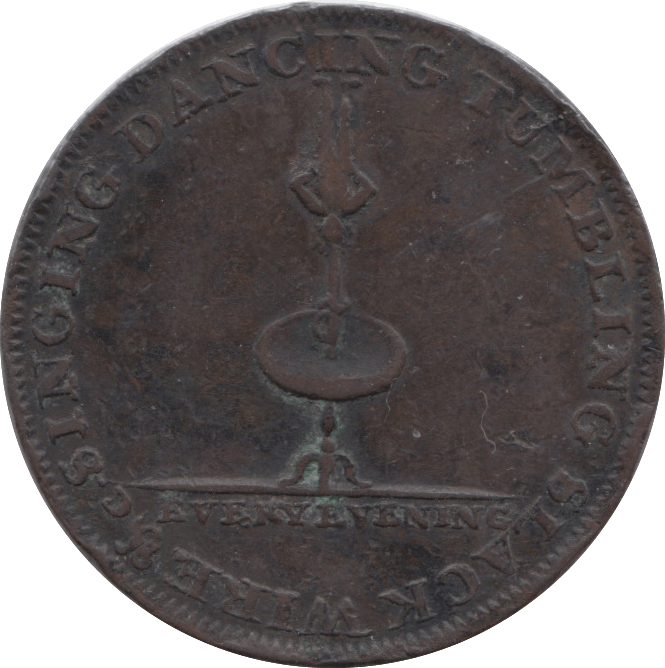 18TH CENTURY GREAT BRITAIN HALFPENNY TOKEN LYCEUM STRAND MIDDLESEX LONDON DH3629 ( REF 90 ) - Token - Cambridgeshire Coins
