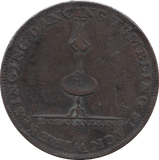 18TH CENTURY GREAT BRITAIN HALFPENNY TOKEN LYCEUM STRAND MIDDLESEX LONDON DH3629 ( REF 90 ) - Token - Cambridgeshire Coins