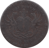 18TH CENTURY HALFPENNY TOKEN ANGUSHIRE SHIELD OF ARMS WATCH SELLING ( REF 253 ) - Token - Cambridgeshire Coins