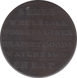 18TH CENTURY HALFPENNY TOKEN ANGUSHIRE SHIELD OF ARMS WATCH SELLING ( REF 253 ) - Token - Cambridgeshire Coins