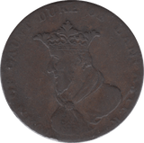 18TH CENTURY HALFPENNY TOKEN CORK JOHN OF GAUNT HM AND CO CYPHER PLAIN DH231 ( REF 191 ) - Token - Cambridgeshire Coins