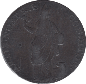 18TH CENTURY HALFPENNY TOKEN LIVERPOOL BISHOP BLAZE DH115 ( REF 62 ) - Token - Cambridgeshire Coins