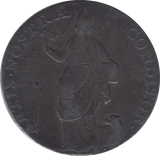18TH CENTURY HALFPENNY TOKEN LIVERPOOL BISHOP BLAZE DH115 ( REF 62 ) - Token - Cambridgeshire Coins