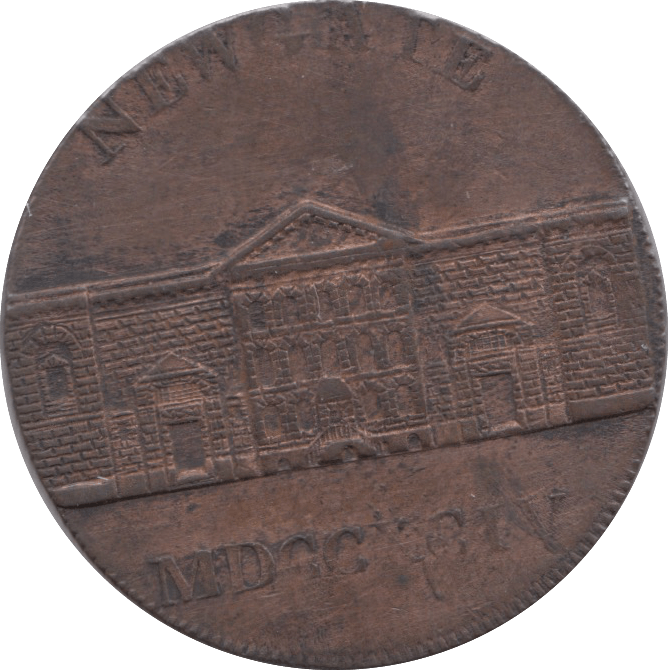 18TH CENTURY HALFPENNY TOKEN MIDDLESEX NEWGATE PRISON PAY SYMONDS AND HOLT DH393 ( EF ) ( REF 92 ) - Token - Cambridgeshire Coins