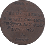 18TH CENTURY HALFPENNY TOKEN MIDDLESEX NEWGATE PRISON PAY SYMONDS AND HOLT DH393 ( EF ) ( REF 92 ) - Token - Cambridgeshire Coins