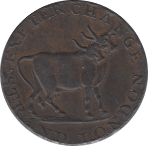 18TH CENTURY HALFPENNY TOKEN MIDDLESEX PIDCOCKS TWO HEADED COIN TOUCAN DH454 ( REF 124 ) - Token - Cambridgeshire Coins