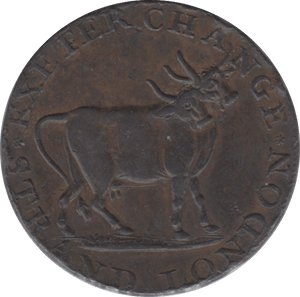 18TH CENTURY HALFPENNY TOKEN MIDDLESEX PIDCOCKS TWO HEADED COIN TOUCAN DH454 ( REF 124 ) - Token - Cambridgeshire Coins