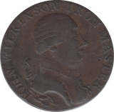 18TH CENTURY HALFPENNY TOKEN WARWICKSHIRE MONETA JOHN WILKINSON IRON MASTER PLAIN ( VF ) ( REF 167 ) - Token - Cambridgeshire Coins