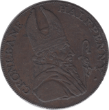 18TH CENTURY HALFPENNY TOKEN WICKLOW CRONBANE MINERS ARMS DH38 ( REF 198 ) - Token - Cambridgeshire Coins