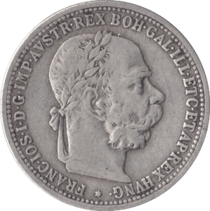 1900 AUSTRIA SILVER KORONA - SILVER WORLD COINS - Cambridgeshire Coins
