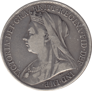 1900 CROWN ( FINE ) 6 LXIII - CROWN - Cambridgeshire Coins