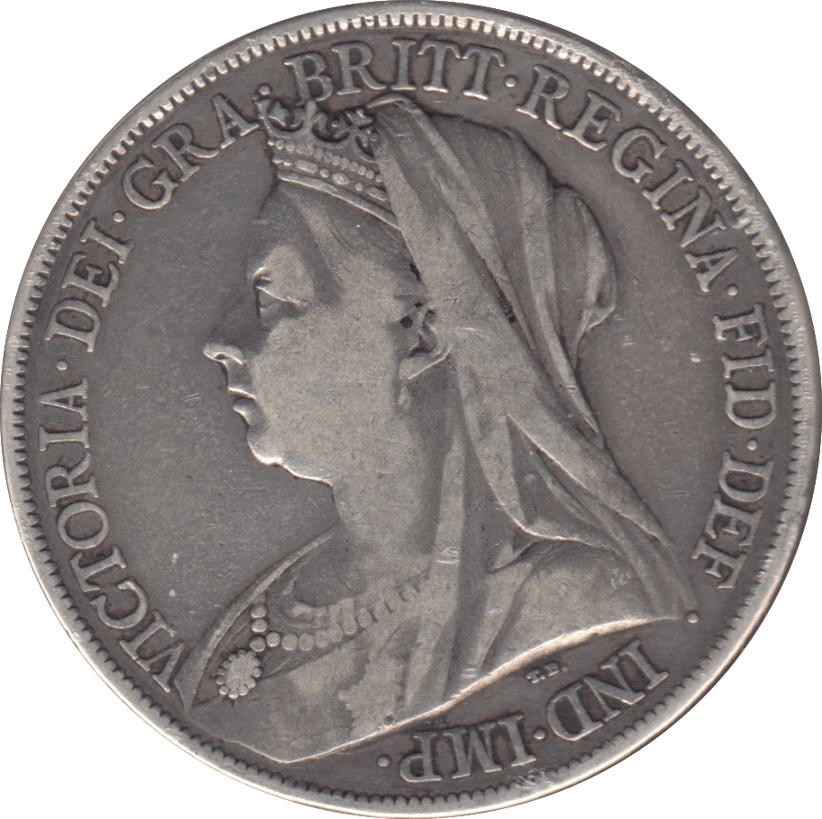 1900 CROWN ( FINE ) 6 LXIII - CROWN - Cambridgeshire Coins