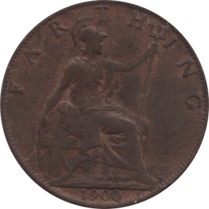 1900 FARTHING 2 ( EF ) 55 - Farthing - Cambridgeshire Coins