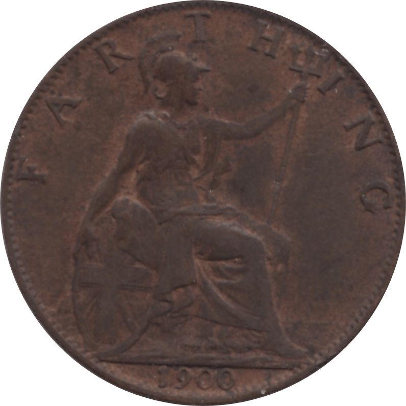 1900 FARTHING 2 ( EF ) 55 - Farthing - Cambridgeshire Coins