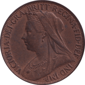 1900 FARTHING ( EF ) - Farthing - Cambridgeshire Coins