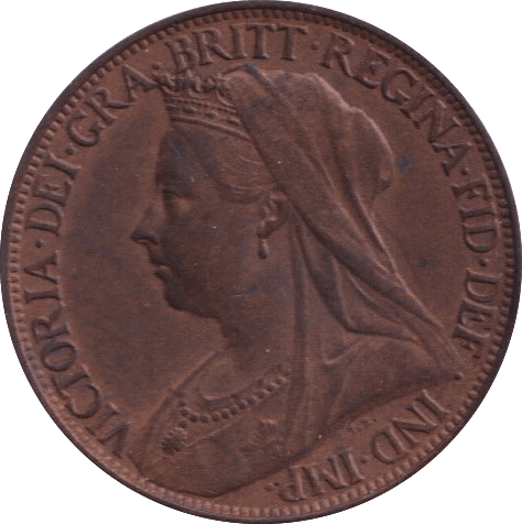 1900 FARTHING ( EF ) - Farthing - Cambridgeshire Coins