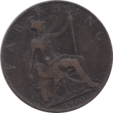 1900 FARTHING ( FAIR ) - Farthing - Cambridgeshire Coins