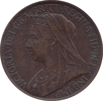 1900 FARTHING ( UNC ) 5 - Farthing - Cambridgeshire Coins