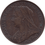 1900 FARTHING ( UNC ) 5 - Farthing - Cambridgeshire Coins