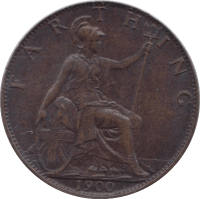 1900 FARTHING ( UNC ) 5 - Farthing - Cambridgeshire Coins