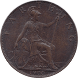 1900 FARTHING ( UNC ) 5 - Farthing - Cambridgeshire Coins