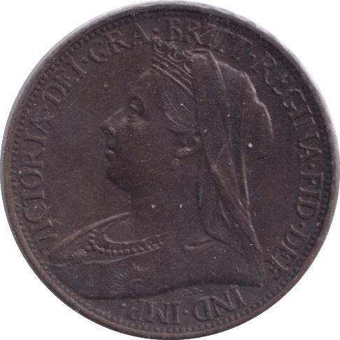 1900 FARTHING ( UNC ) - Farthing - Cambridgeshire Coins