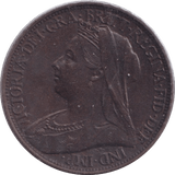 1900 FARTHING ( UNC ) - Farthing - Cambridgeshire Coins