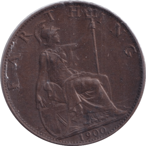 1900 FARTHING ( UNC ) - Farthing - Cambridgeshire Coins