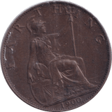 1900 FARTHING ( UNC ) - Farthing - Cambridgeshire Coins