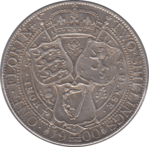 1900 FLORIN ( EF ) 7 - Florin - Cambridgeshire Coins