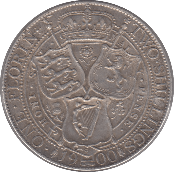 1900 FLORIN ( EF ) 7 - Florin - Cambridgeshire Coins
