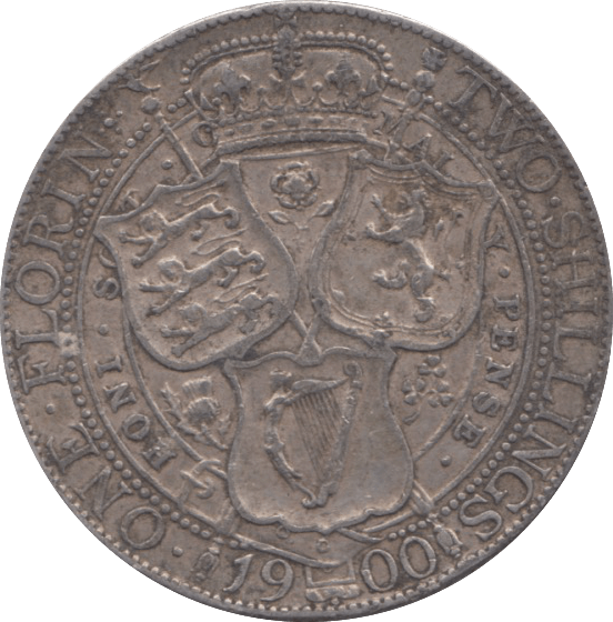 1900 FLORIN ( VF ) 2 - Florin - Cambridgeshire Coins