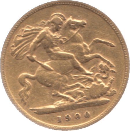 1900 GOLD HALF SOVEREIGN 2 ( VF ) - Half Sovereign - Cambridgeshire Coins