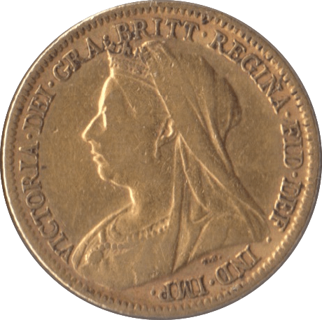 1900 GOLD HALF SOVEREIGN ( GVF ) 2 - Half Sovereign - Cambridgeshire Coins