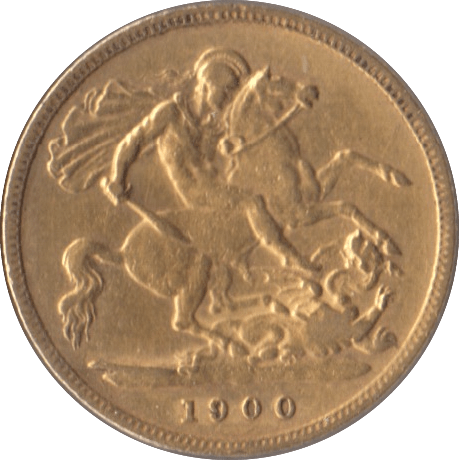 1900 GOLD HALF SOVEREIGN ( GVF ) 2 - Half Sovereign - Cambridgeshire Coins