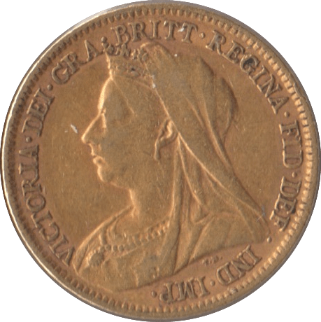 1900 GOLD HALF SOVEREIGN ( GVF ) 3 - Half Sovereign - Cambridgeshire Coins