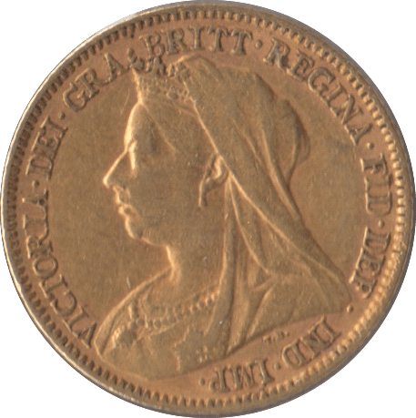 1900 GOLD HALF SOVEREIGN ( GVF ) - Half Sovereign - Cambridgeshire Coins