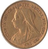 1900 GOLD HALF SOVEREIGN ( GVF ) - Half Sovereign - Cambridgeshire Coins