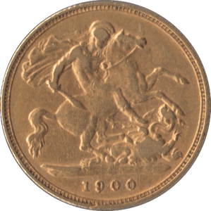 1900 GOLD HALF SOVEREIGN ( GVF ) - Half Sovereign - Cambridgeshire Coins