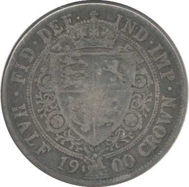 1900 HALFCROWN (F) - Halfcrown - Cambridgeshire Coins
