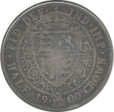 1900 HALFCROWN (F) - Halfcrown - Cambridgeshire Coins
