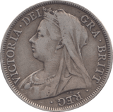 1900 HALFCROWN ( FINE ) 2 - HALFCROWN - Cambridgeshire Coins