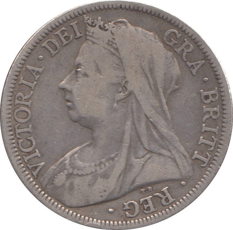 1900 HALFCROWN ( FINE ) 8 - HALFCROWN - Cambridgeshire Coins