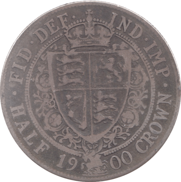 1900 HALFCROWN ( FINE ) 8 - Halfcrown - Cambridgeshire Coins