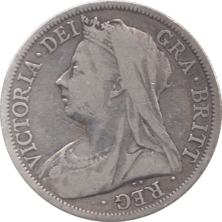 1900 HALFCROWN ( FINE ) 8 - Halfcrown - Cambridgeshire Coins