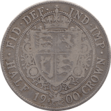 1900 HALFCROWN ( FINE ) 8 - HALFCROWN - Cambridgeshire Coins