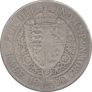 1900 HALFCROWN ( FINE ) - Halfcrown - Cambridgeshire Coins