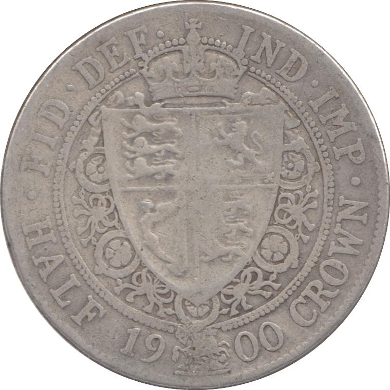 1900 HALFCROWN ( FINE ) - Halfcrown - Cambridgeshire Coins